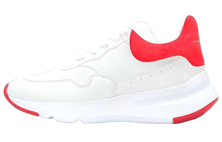 (Women) Alexander McQueen Lace Up Sneaker 'White Red' 520014WHRUB9676