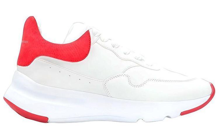 (W) Alexander McQueen Lace Up Sneaker 'White Red' 圖 2
