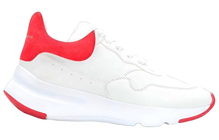 (W) Alexander McQueen Lace Up Sneaker 'White Red' 圖 3