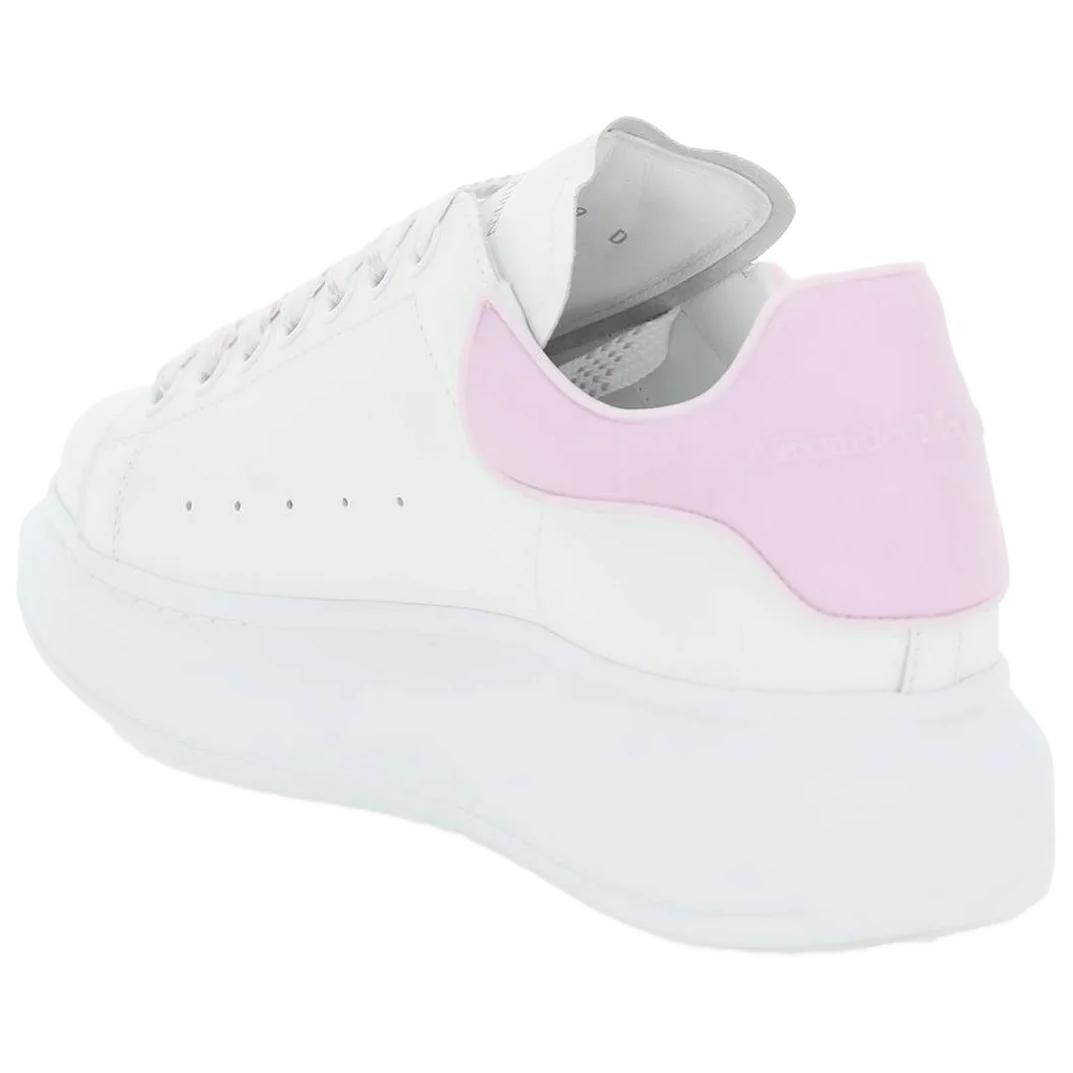 (W) Alexander McQueen Larry Leather Sneakers 'White Lilac' 圖 4
