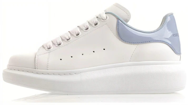 Alexander McQueen亞歷山大麥昆 小牛皮低筒 时尚板鞋 女款 白藍 Buy Alexander McQueen亞歷山大麥昆 小牛皮低筒 时尚板鞋 女款 白藍