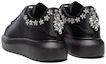 Shop (W) Alexander McQueen Larry Oversized Sneakers ''Zwart Zilver'' 701166W4SBA1081