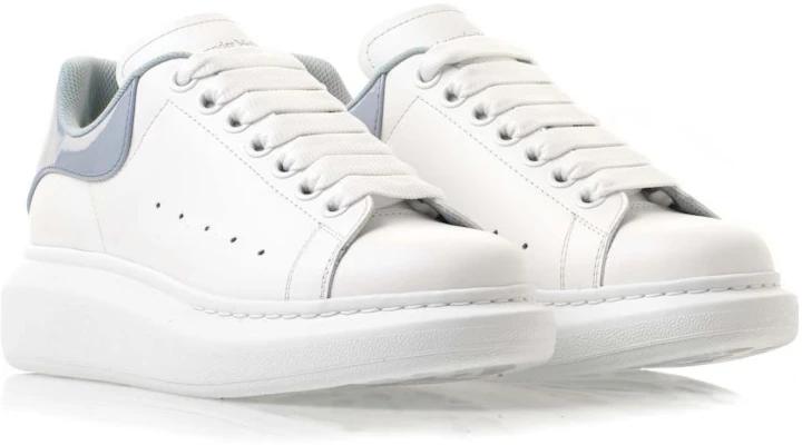 Alexander McQueen亞歷山大麥昆 小牛皮低筒 时尚板鞋 女款 白藍 Shop Alexander McQueen亞歷山大麥昆 小牛皮低筒 时尚板鞋 女款 白藍