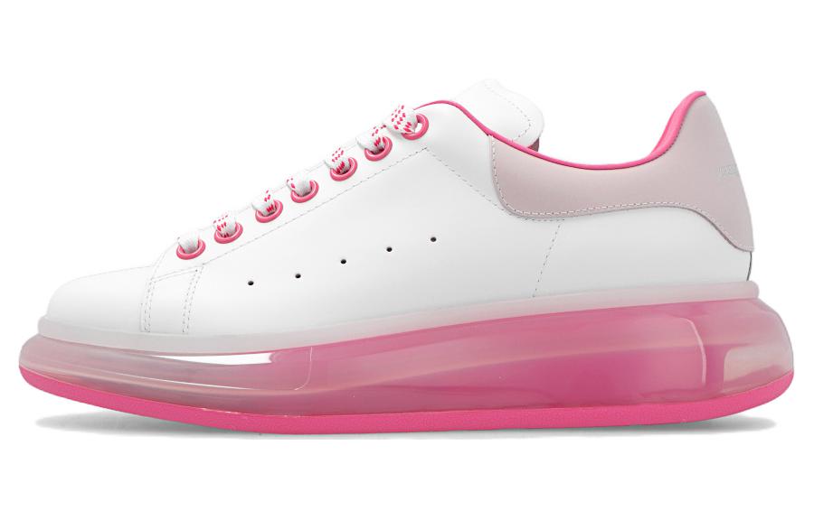(W) Alexander McQueen Larry Oversized Sneaker 'Clear Sole White Pink'