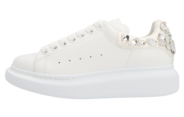 (Women) Alexander McQueen Larry Sneakers 'Crystal White' 733014WICYH9069