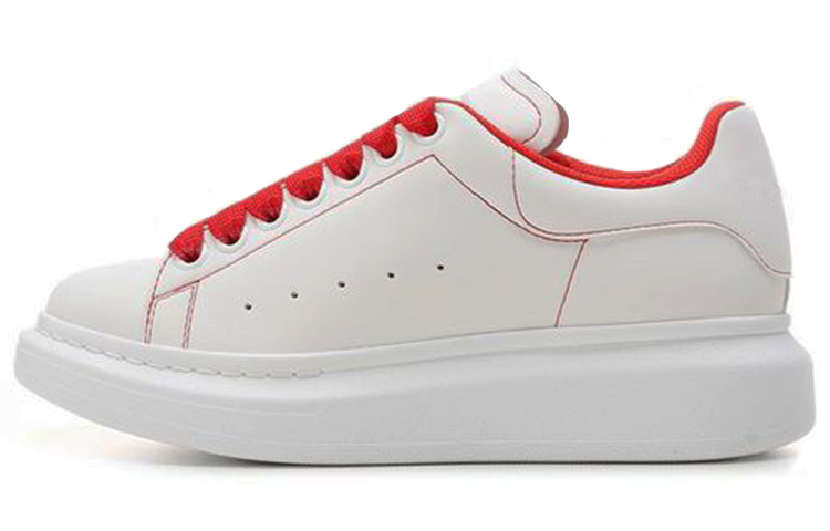 (Women) Alexander McQueen Larry Sneakers 'White Red' 676698W4RJ19676