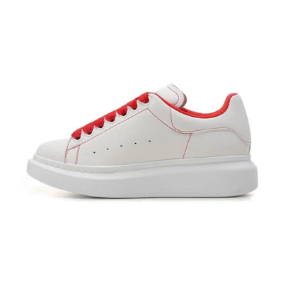 (W) Alexander McQueen Larry Sneakers 'White Red'