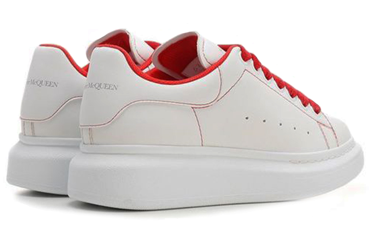 (W) Alexander McQueen Larry Sneakers 'White Red' 圖 4