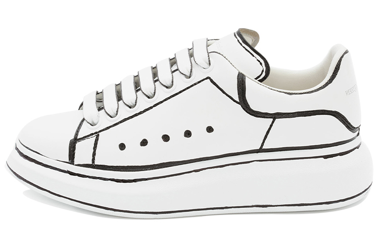 Buy (W) 亚历山大·麦昆激光印花“白色小牛皮” 634149WHYBI9061