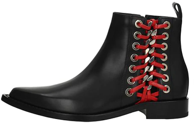 (W) Alexander McQueen Bota de Cuero al Tobillo 'Negra' 1493541WHR541091 Buy (W) Alexander McQueen Bota de Cuero al Tobillo 'Negra' 1493541WHR541091