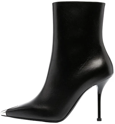 (Women) Alexander McQueen Leather Ankle Boot 'Black Stiletto' 718880WHSWD1081 Buy (Women) Alexander McQueen Leather Ankle Boot 'Black Stiletto' 718880WHSWD1081
