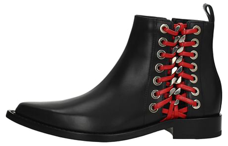 (Women) Alexander McQueen Leather Ankle Boot 'Black' 1493541WHR541091