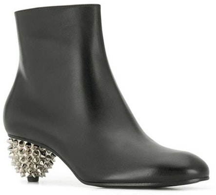 (Women) Alexander McQueen Leather Ankle Boot 'Black' 586428WHWQ11081 Order (Women) Alexander McQueen Leather Ankle Boot 'Black' 586428WHWQ11081