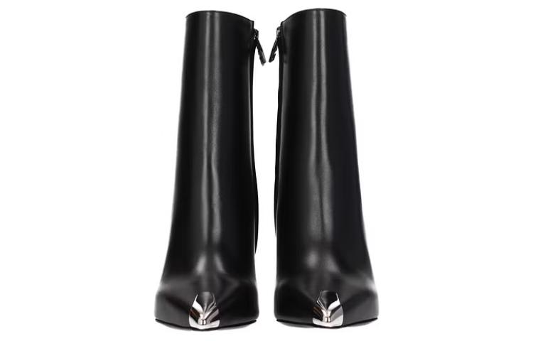 Lookbook (Women) Alexander McQueen Leather Ankle Boot 'Black Stiletto' 718880WHSWD1081