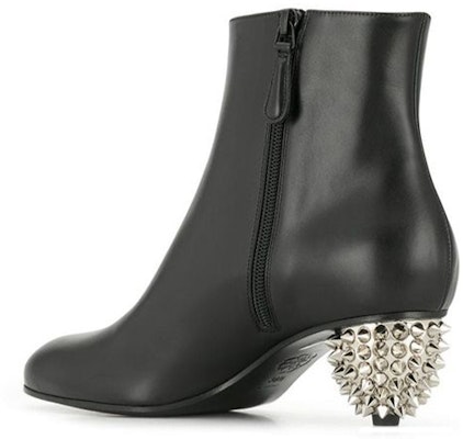 (Women) Alexander McQueen Leather Ankle Boot 'Black' 586428WHWQ11081 Shop (Women) Alexander McQueen Leather Ankle Boot 'Black' 586428WHWQ11081