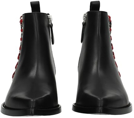(Women) Alexander McQueen Leather Ankle Boot 'Black' 1493541WHR541091 Shop (Women) Alexander McQueen Leather Ankle Boot 'Black' 1493541WHR541091