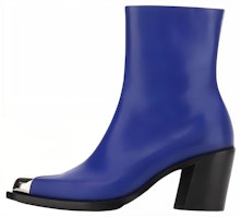 (Women) Alexander McQueen Leather Ankle Boot 'Blue' 709986WHSWD4394 (Women) Alexander McQueen Leather Ankle Boot 'Blue' 709986WHSWD4394