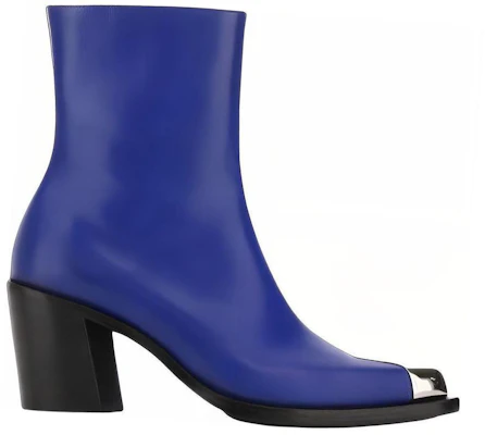 (W) Bota de Cuero Alexander McQueen Tobillera 'Azul' 709986WHSWD4394 Order (W) Bota de Cuero Alexander McQueen Tobillera 'Azul' 709986WHSWD4394