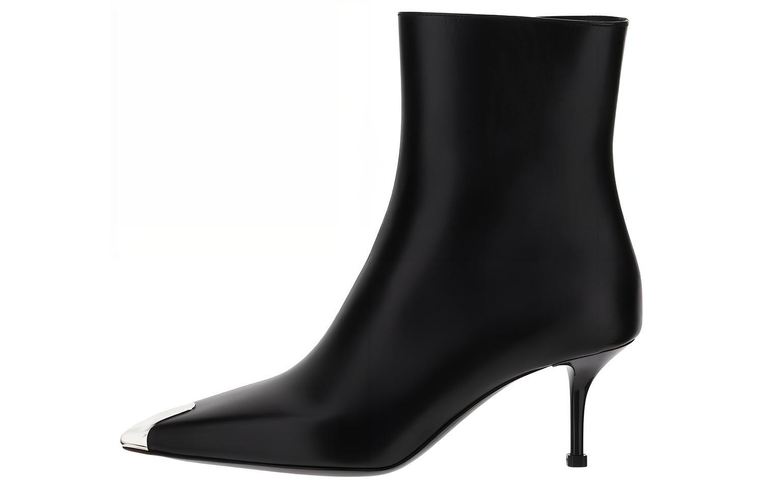 (Women) Alexander McQueen Leather Ankle Boot 'Fashion Black' 719531WHSWD1081