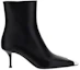 Order (W) Alexander McQueen Sepatu Boot Kulit Pendek 'Fashion Black' 719531WHSWD1081