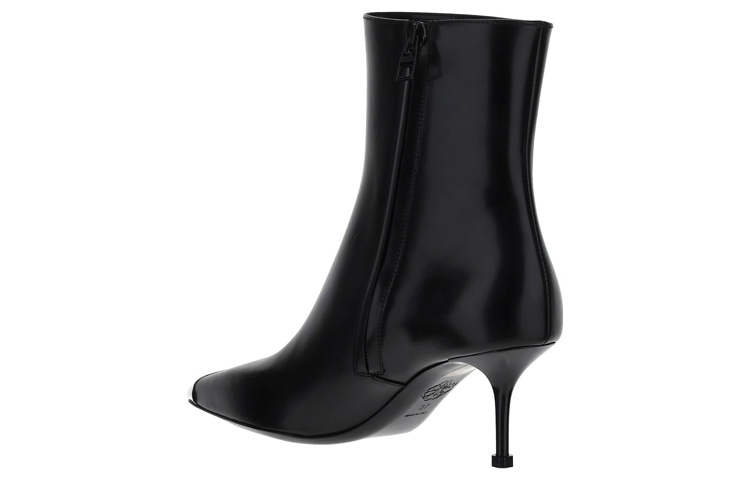 Purchase (W) Alexander McQueen Sepatu Boot Kulit Pendek 'Fashion Black' 719531WHSWD1081