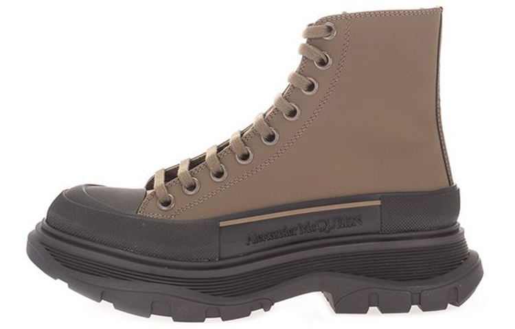 (Women) Alexander McQueen Leather Ankle Boot 'Green Fashion' 633900WHYK33241