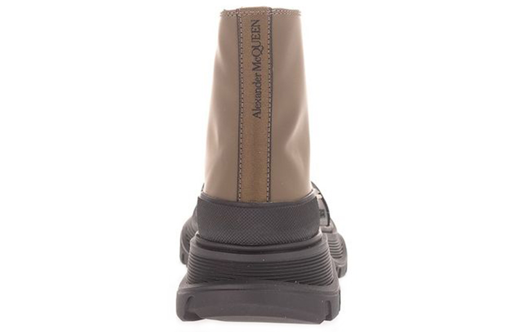 Shop (W) 알렉산더 맥퀸 그린 패션 가죽 앵클 부츠 633900WHYK33241