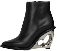(Women) Alexander McQueen Leather Ankle Boots 'Black' 493533WHMUJ1081 (Women) Alexander McQueen Leather Ankle Boots 'Black' 493533WHMUJ1081