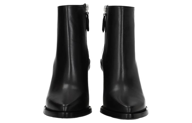 Shop (W) アレキサンダー・マックイーン レザーアンクルブーツ (ブラック) 493533WHMUJ1081