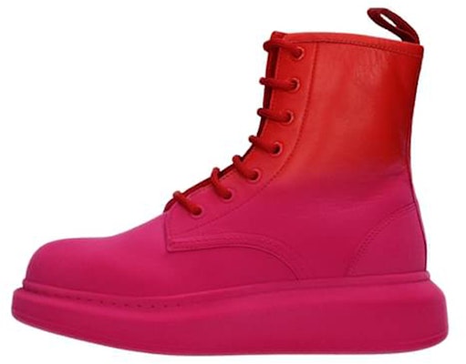 (Women) Alexander McQueen Leather Ankle Boots 'Pink' 676726WHWM36494 Buy (Women) Alexander McQueen Leather Ankle Boots 'Pink' 676726WHWM36494