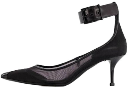 (W) Alexander McQueen Kulit Hitam 'Tumit Runcing Stiletto' 744480W4AB21000 Buy (W) Alexander McQueen Kulit Hitam 'Tumit Runcing Stiletto' 744480W4AB21000