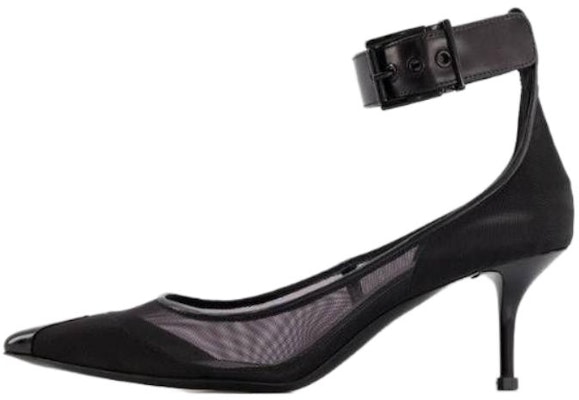 (Women) Alexander McQueen Leather Black 'Pointed Toe Stiletto' 744480W4AB21000 Buy (Women) Alexander McQueen Leather Black 'Pointed Toe Stiletto' 744480W4AB21000