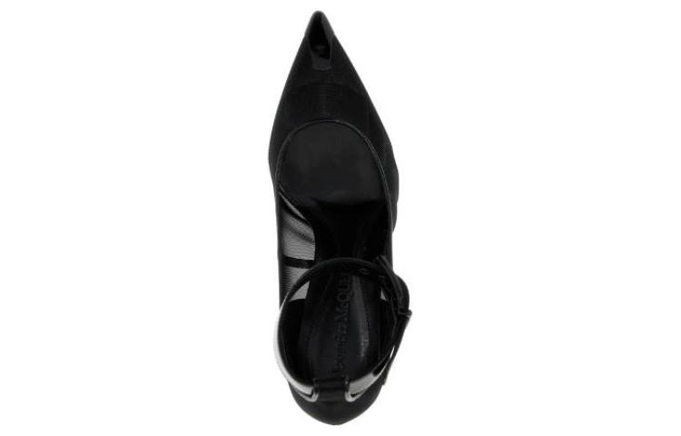 Order (Women) Alexander McQueen Leather Black 'Pointed Toe Stiletto' 744480W4AB21000
