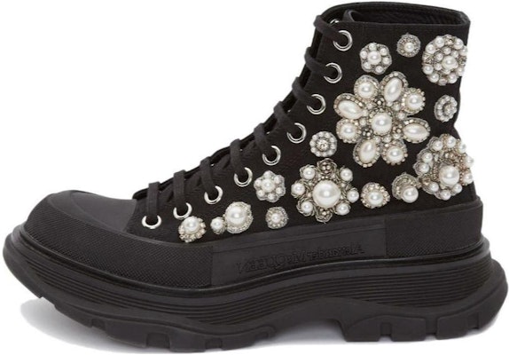 (W) 알렉산더 맥퀸 블랙 가죽 부츠 652246W4L3I1081 Buy (W) 알렉산더 맥퀸 블랙 가죽 부츠 652246W4L3I1081