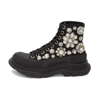 (W) Alexander McQueen Leather Boot 'Black'