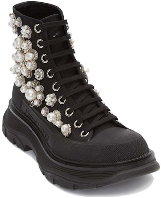 (W) 알렉산더 맥퀸 블랙 가죽 부츠 652246W4L3I1081 Order (W) 알렉산더 맥퀸 블랙 가죽 부츠 652246W4L3I1081