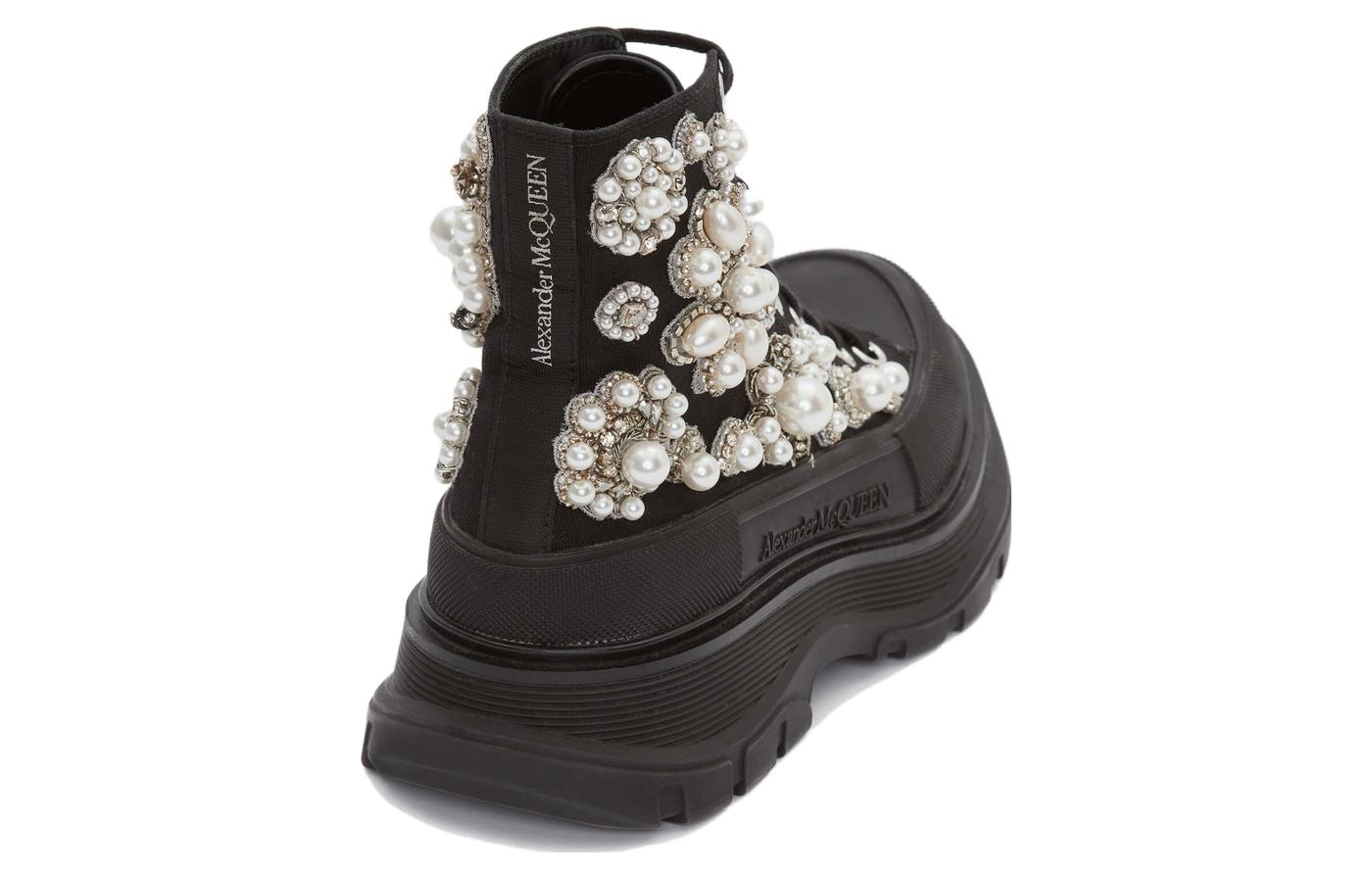 Lookbook (W) Bota de Cuero Alexander McQueen 'Negra' 652246W4L3I1081