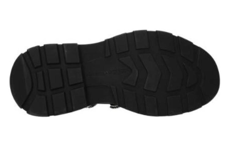 Shop (W) Bota de Cuero Alexander McQueen 'Negra' 652246W4L3I1081