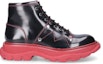 Order (W) Bota de Cuero Alexander McQueen 'Negro Rojo' 595469WHZ811166