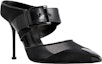 Lookbook (W) Sandal Fesyen Alexander McQueen Kulit Buckle 'Hitam' 744759W4AB21000