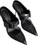 Shop (W) Sandal Fesyen Alexander McQueen Kulit Buckle 'Hitam' 744759W4AB21000