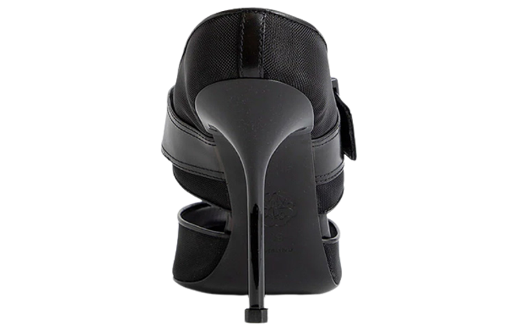 Purchase (Women) Alexander McQueen Leather Buckle Fashion Sandal 'Black' 744759W4AB21000