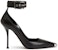 (W) Alexander McQueen Kasut Tumit Tinggi Kulit Gesper 'Fesyen Hitam' 757512WIEA11081