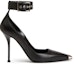 Order (W) Alexander McQueen Kasut Tumit Tinggi Kulit Gesper 'Fesyen Hitam' 757512WIEA11081
