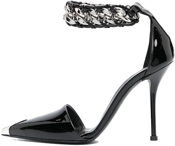 (W) アレキサンダー・マックイーン レザーバックルスティレット (黒) 718869WIA3F1081 Buy (W) アレキサンダー・マックイーン レザーバックルスティレット (黒) 718869WIA3F1081