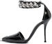 Buy (W) Alexander McQueen Kulit Buckle Tumit Tajam 'Hitam' 718869WIA3F1081