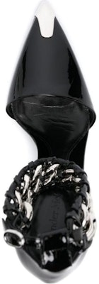 (Women) Alexander McQueen Leather Buckle Pointed Toe Stiletto 'Black' 718869WIA3F1081 Lookbook (Women) Alexander McQueen Leather Buckle Pointed Toe Stiletto 'Black' 718869WIA3F1081