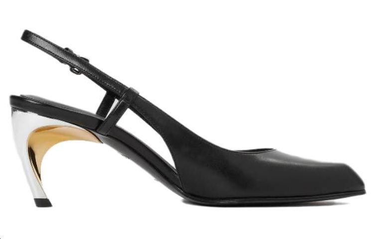 Order (W) 알렉산더 맥퀸 블랙 스틸레토 가죽 버클 펌프스 780690WIEX21399