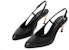 (W) Alexander McQueen Kulit Buckle Tumit Tinggi 'Hitam Stiletto' 780690WIEX21399