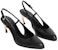 (W) Alexander McQueen Kulit Buckle Tumit Tinggi 'Hitam Stiletto' 780690WIEX21399